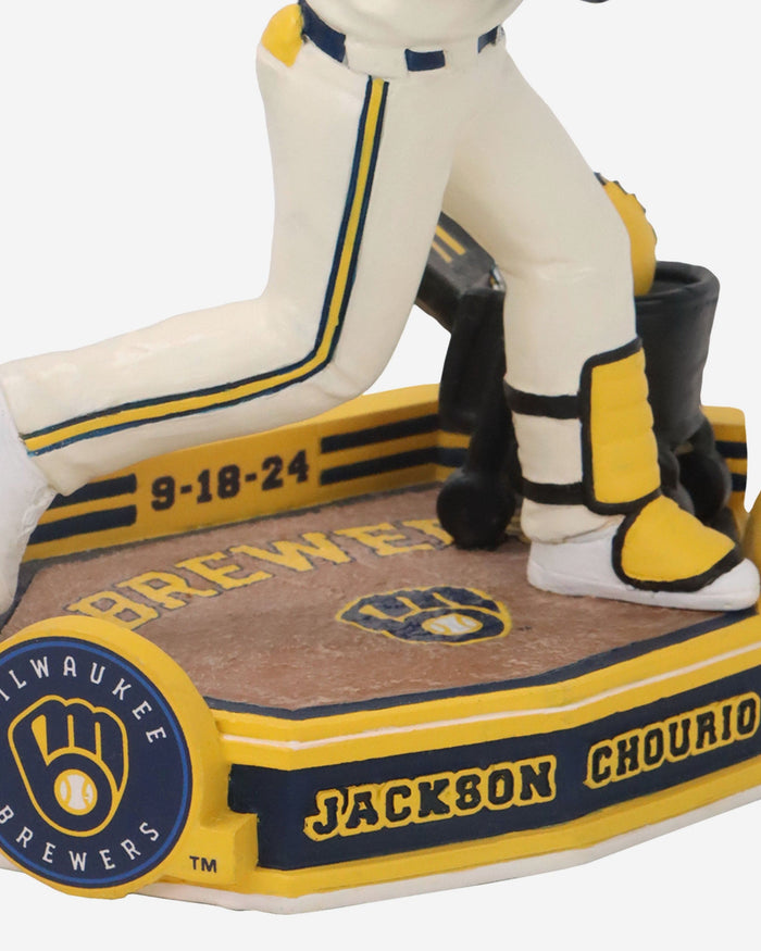 Jackson Chourio Milwaukee Brewers Baby Carriage Celebration Bobblehead FOCO - FOCO.com