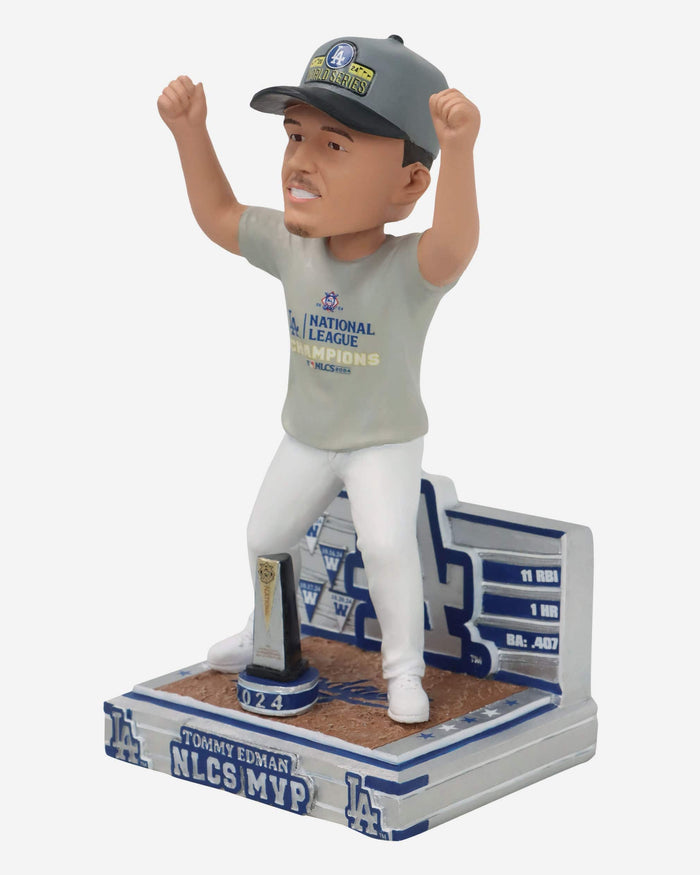 Tommy Edman Los Angeles Dodgers 2024 National League Champions MVP Bobblehead FOCO - FOCO.com