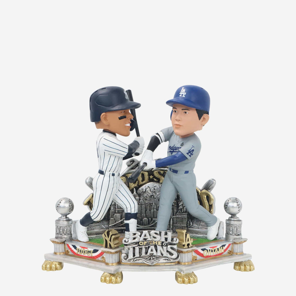 Aaron Judge & Shohei Ohtani New York Yankees & Los Angeles Dodgers 2024 World Series Dual Battle Bobblehead FOCO - FOCO.com