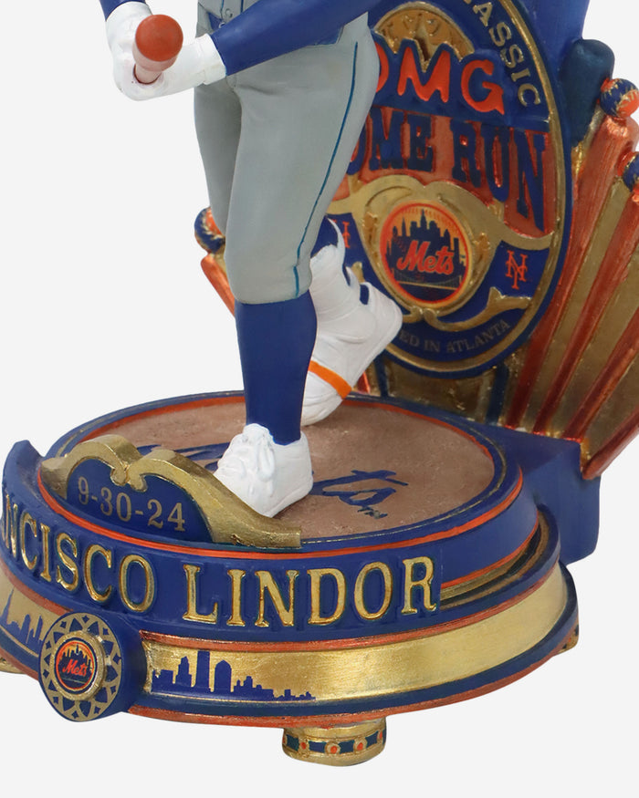 Francisco Lindor New York Mets Playoff-Clinching Home Run Bobblehead FOCO - FOCO.com