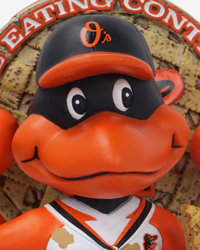 The Oriole Bird Baltimore Orioles Pie Eating Contest Mascot Bobblehead FOCO - FOCO.com