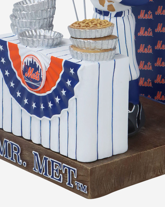 Mr Met New York Mets Pie Eating Contest Mascot Bobblehead FOCO - FOCO.com