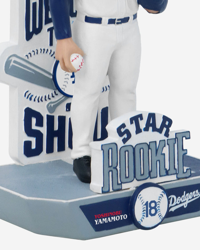 Yoshinobu Yamamoto Los Angeles Dodgers Star Rookie Bobblehead FOCO - FOCO.com