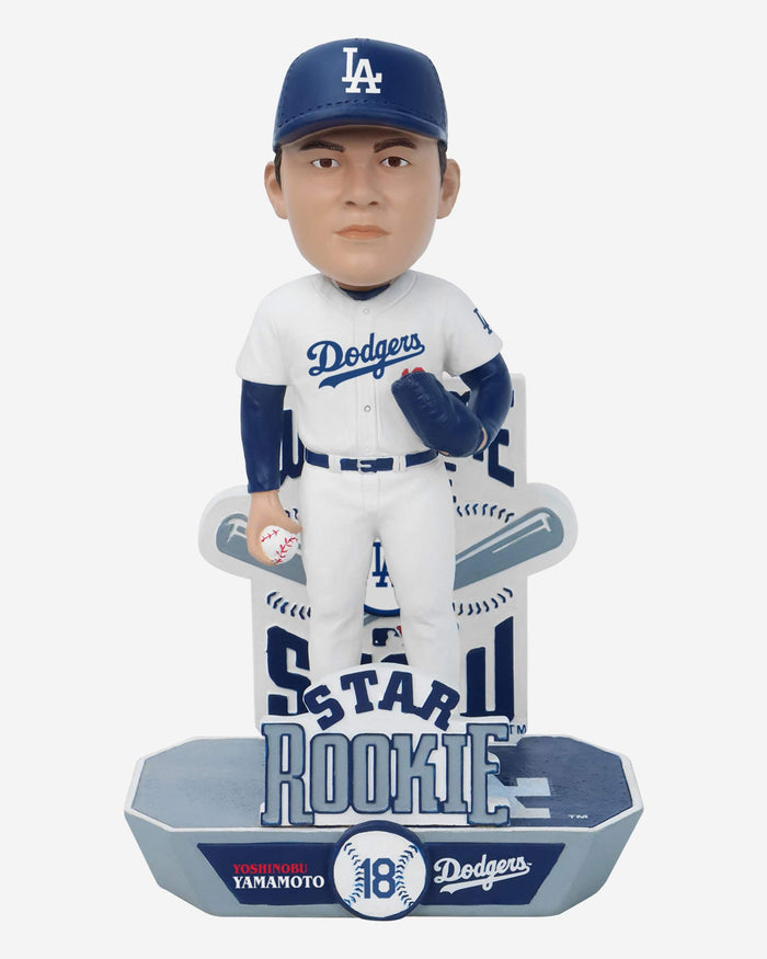 Yoshinobu Yamamoto Los Angeles Dodgers Star Rookie Bobblehead FOCO - FOCO.com