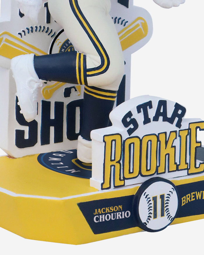 Jackson Chourio Milwaukee Brewers Star Rookie Bobblehead FOCO - FOCO.com