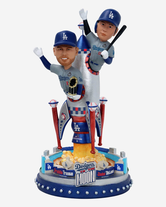 Shohei Ohtani & Freddie Freeman Los Angeles Dodgers 2024 World Series Champions Blast Off Dual Bobblehead FOCO - FOCO.com