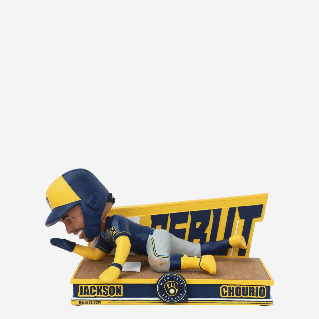 Jackson Chourio Milwaukee Brewers Rookie Debut Bobblehead FOCO - FOCO.com