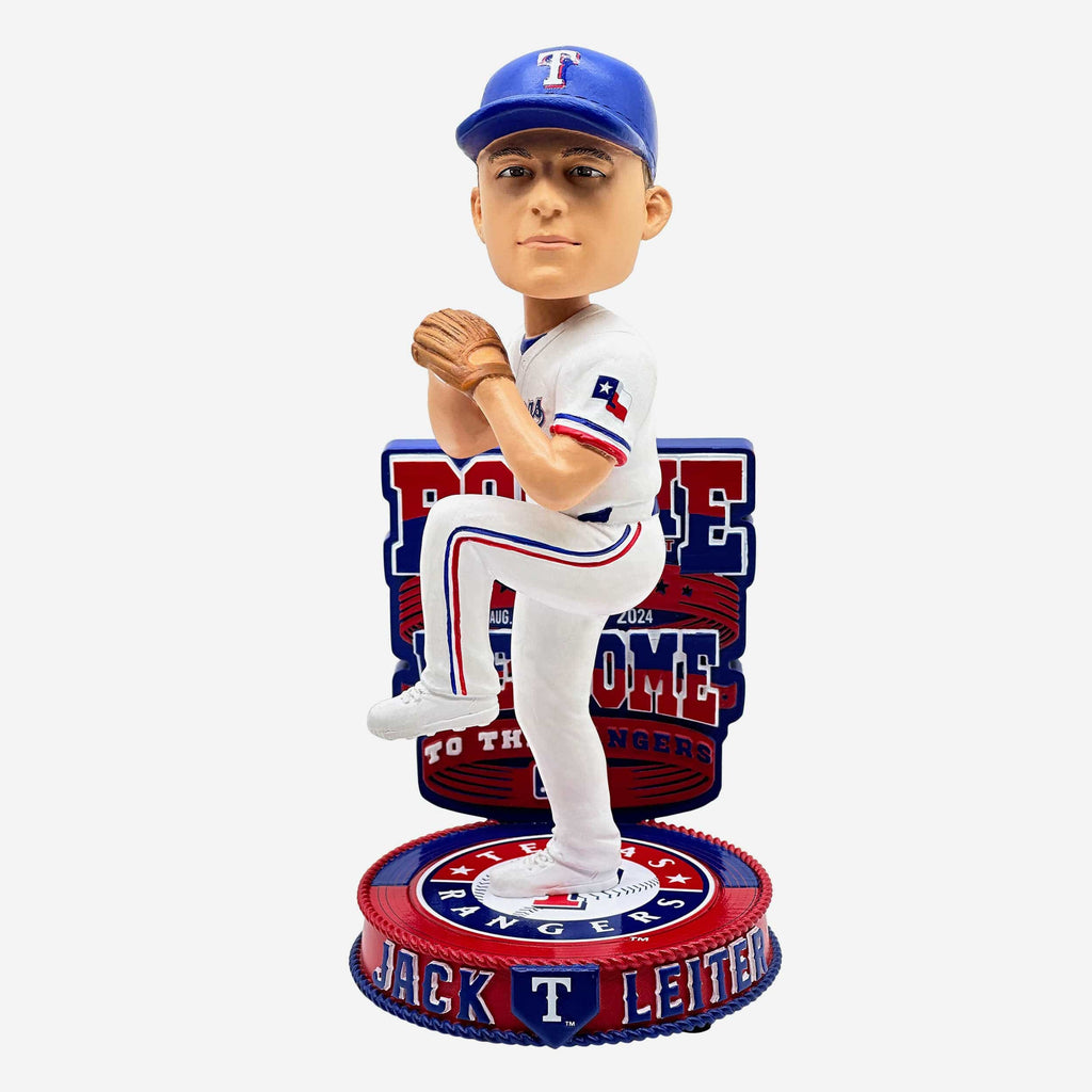 Jack Leiter Texas Rangers Major League Debut Bobblehead FOCO - FOCO.com