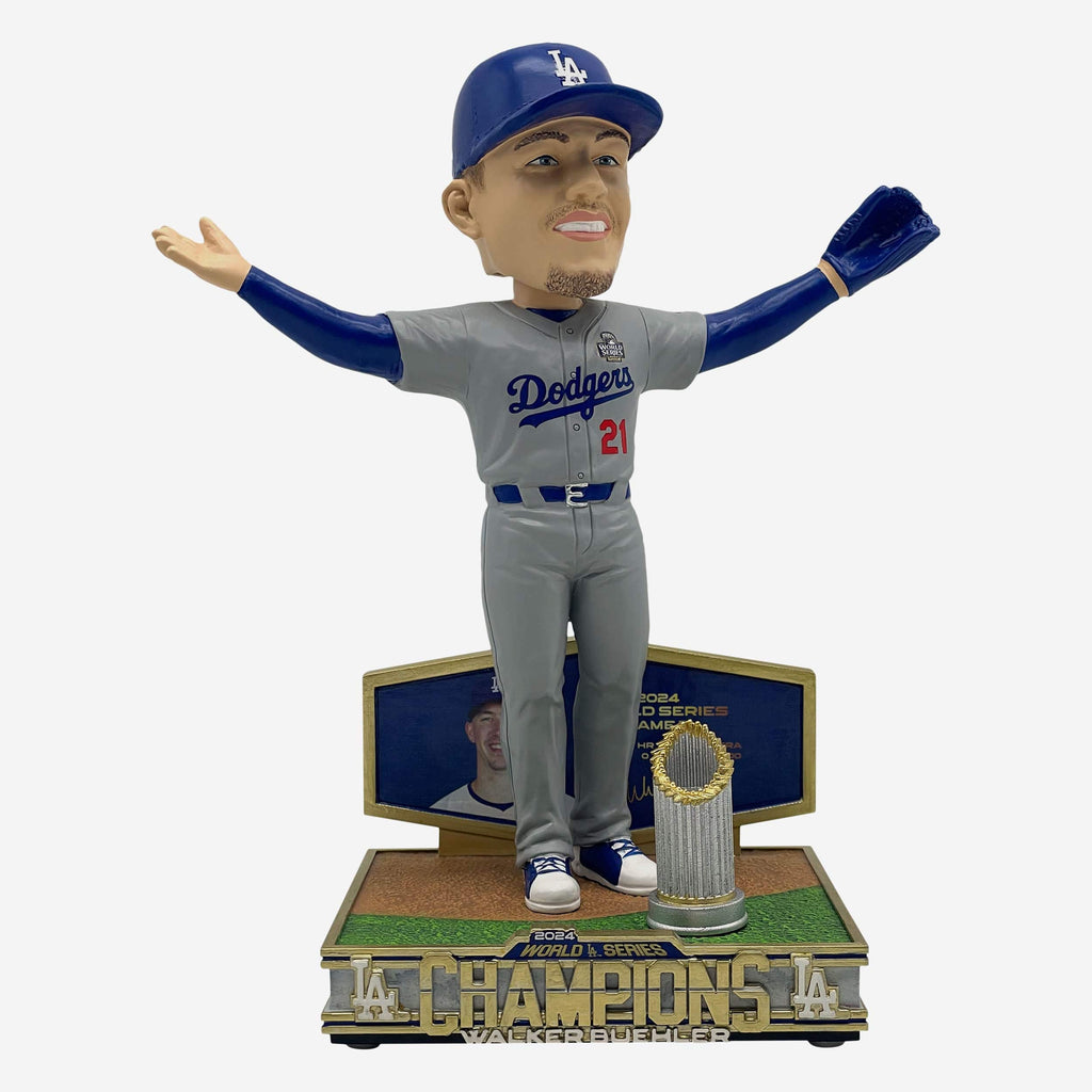 Walker Buehler Los Angeles Dodgers 2024 World Series Champions Final Out Bobblehead FOCO - FOCO.com