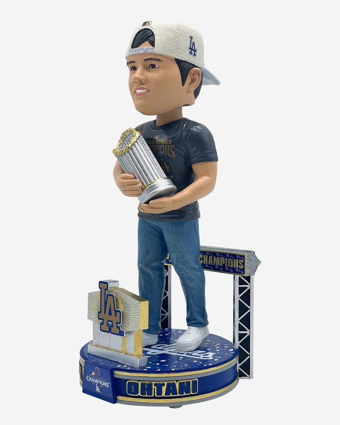 Shohei Ohtani Los Angeles Dodgers 2024 World Series Champions Podium Bobblehead FOCO - FOCO.com