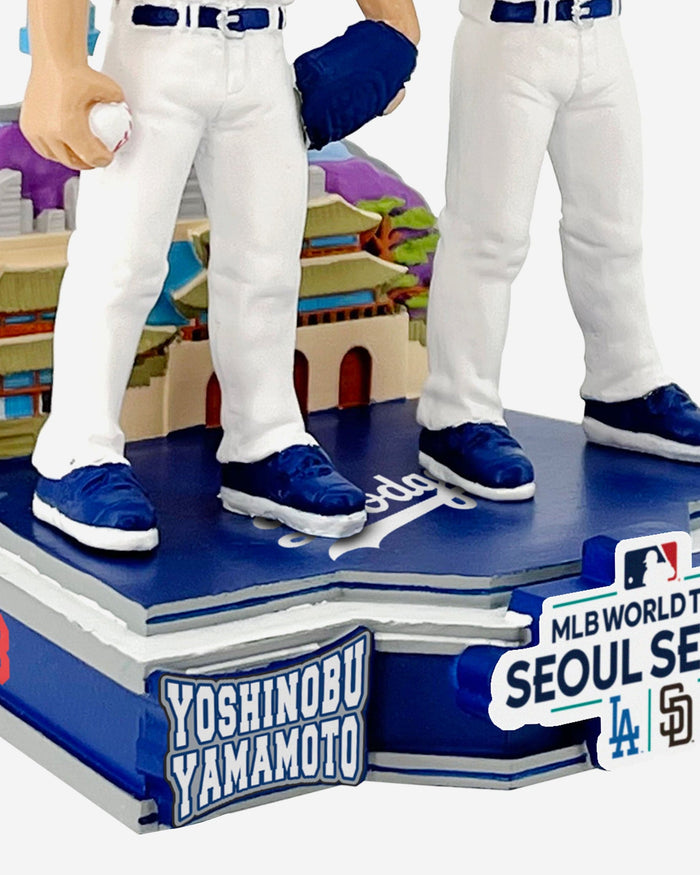 Shohei Ohtani & Yoshinobu Yamamoto Los Angeles Dodgers 2024 Seoul Series Dual Bobblehead FOCO - FOCO.com