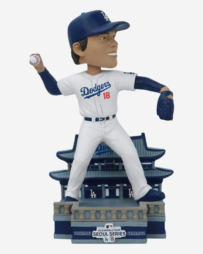 Yoshinobu Yamamoto Los Angeles Dodgers 2024 Seoul Series Bobblehead FOCO - FOCO.com