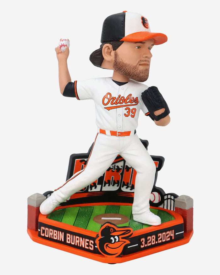 Corbin Burnes Baltimore Orioles Team Debut Bobblehead FOCO - FOCO.com