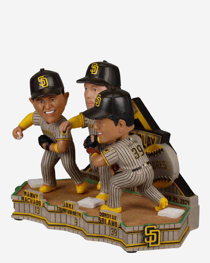 San Diego Padres Postseason-Clinching Triple Play Mini Bobblehead Scene FOCO - FOCO.com