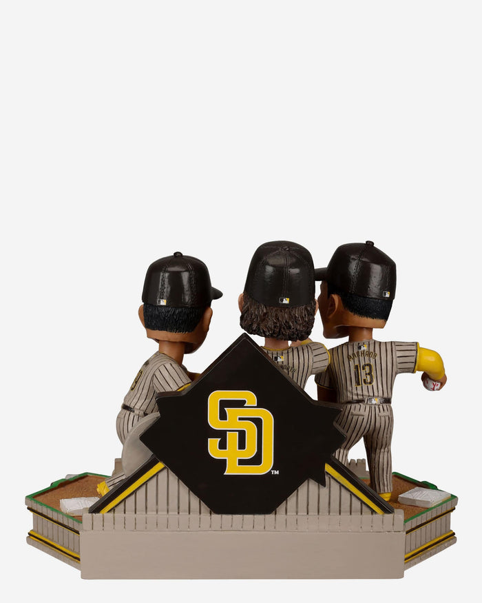 San Diego Padres Postseason-Clinching Triple Play Mini Bobblehead Scene FOCO - FOCO.com