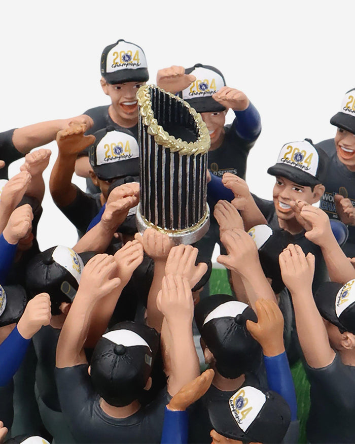 Los Angeles Dodgers 2024 World Series Champions Team Spinner Mini Bobblehead Scene FOCO - FOCO.com