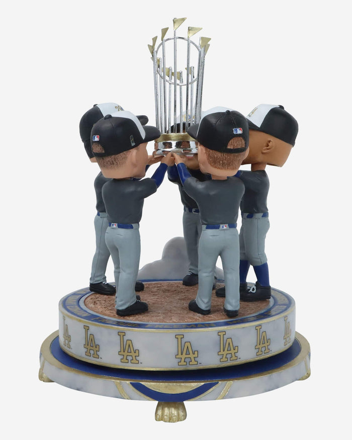 Los Angeles Dodgers 2024 World Series Champions Trophy Spinner Mini Bobblehead Scene FOCO - FOCO.com