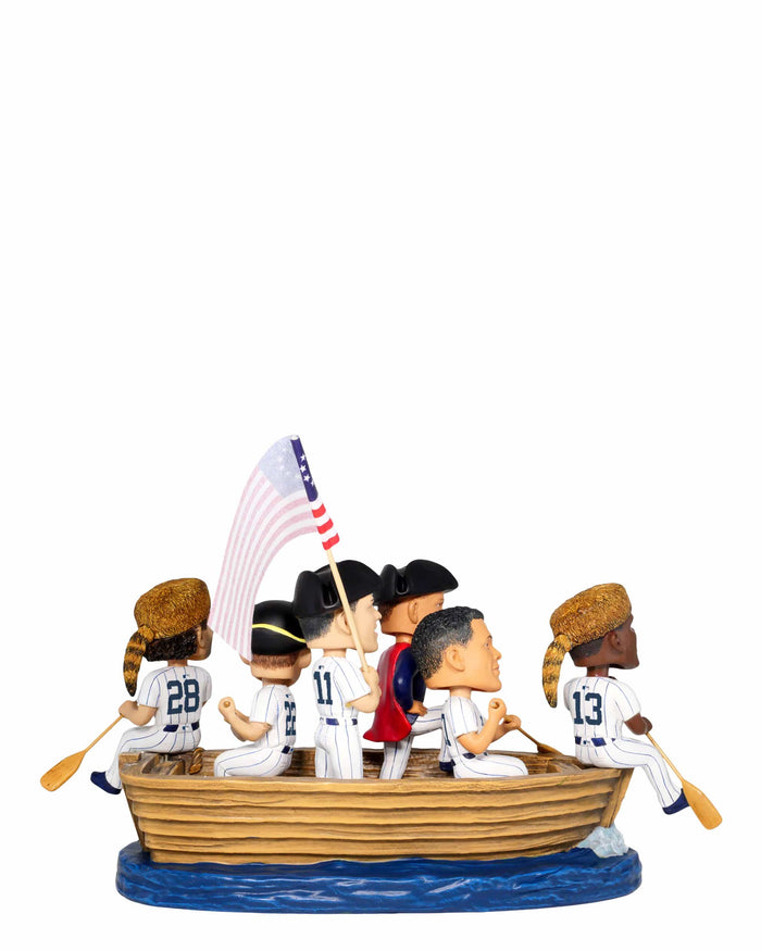 New York Yankees America's 250th Anniversary Crossing the Delaware Mini Bobblehead Scene