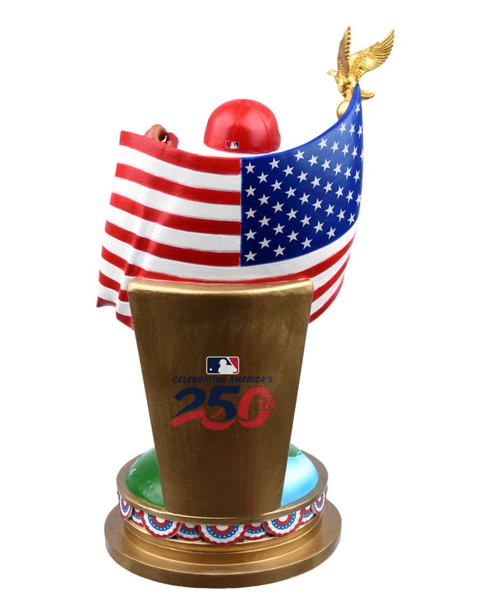 Screech Washington Nationals America's 250th Anniversary Flag Mascot Bobblehead FOCO - FOCO.com