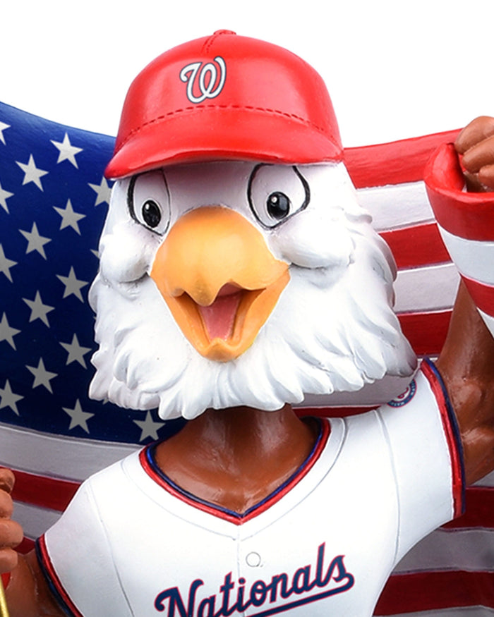 Screech Washington Nationals America's 250th Anniversary Flag Mascot Bobblehead FOCO - FOCO.com