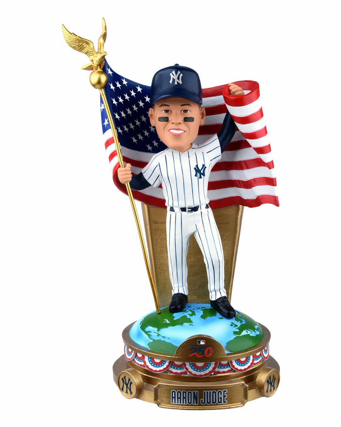 Aaron Judge New York Yankees America's 250th Anniversary Flag Bobblehead FOCO - FOCO.com
