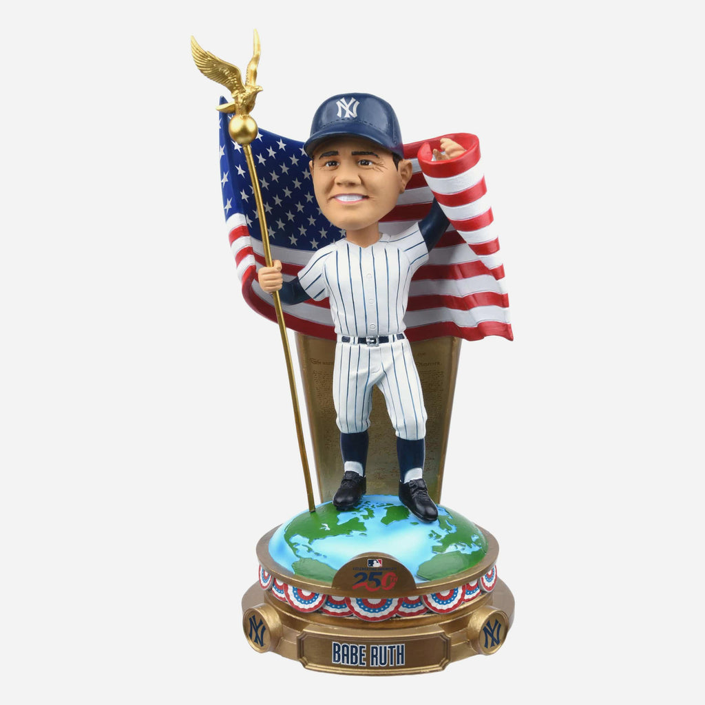 Babe Ruth New York Yankees America's 250th Anniversary Flag Bobblehead FOCO - FOCO.com
