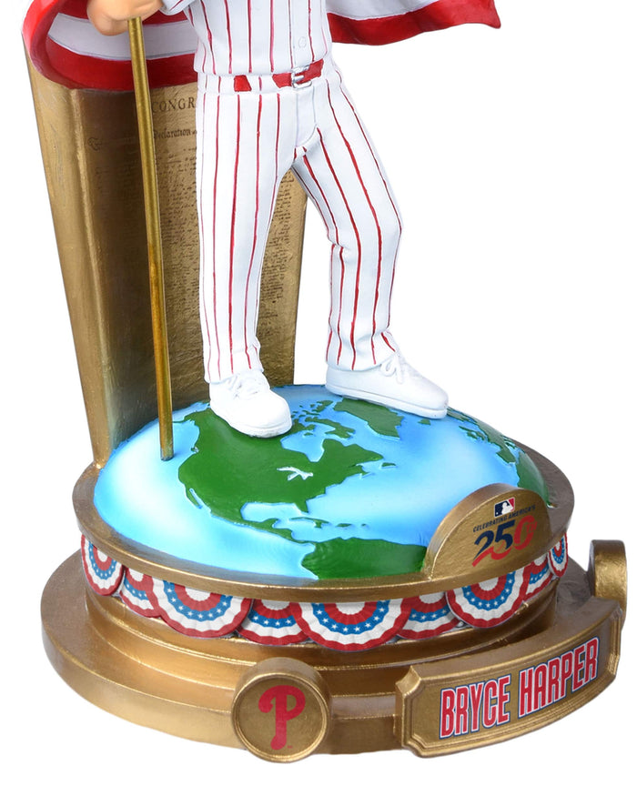 Bryce Harper Philadelphia Phillies America's 250th Anniversary Flag Bobblehead FOCO - FOCO.com