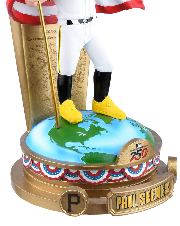 Paul Skenes Pittsburgh Pirates America's 250th Anniversary Flag Bobblehead FOCO - FOCO.com