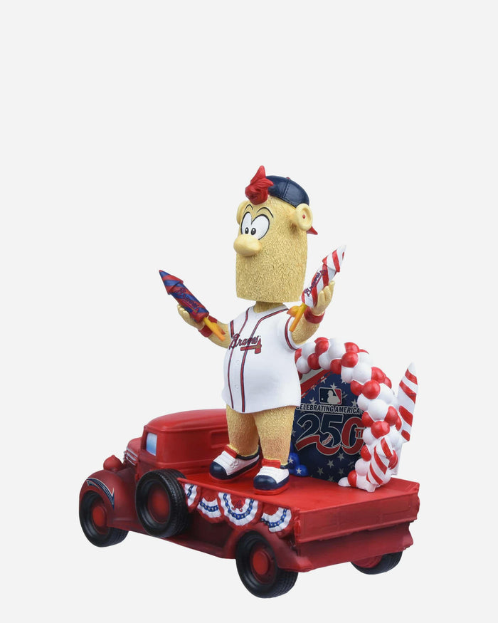 Blooper Atlanta Braves America's 250th Anniversary Parade Float Mascot Bobblehead FOCO - FOCO.com