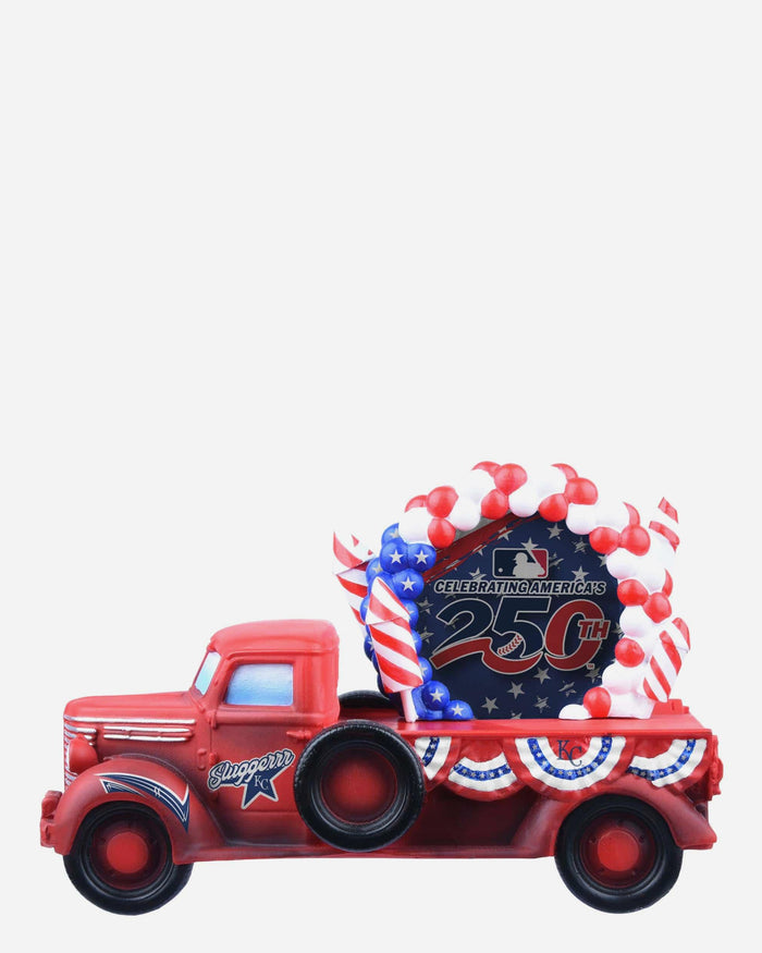 Sluggerrr Kansas City Royals America's 250th Anniversary Parade Float Mascot Bobblehead FOCO - FOCO.com