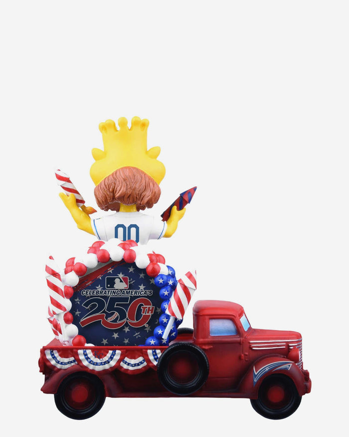 Sluggerrr Kansas City Royals America's 250th Anniversary Parade Float Mascot Bobblehead FOCO - FOCO.com