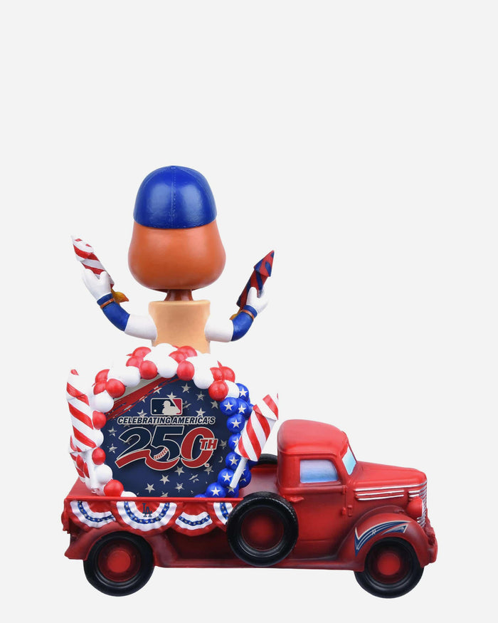 Dodger Dog Los Angeles Dodgers America's 250th Anniversary Parade Float Mascot Bobblehead FOCO - FOCO.com