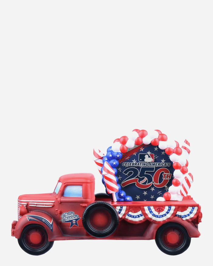 Phillie Phanatic Philadelphia Phillies America's 250th Anniversary Parade Float Mascot Bobblehead FOCO - FOCO.com