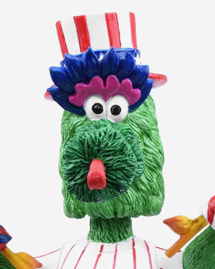 Phillie Phanatic Philadelphia Phillies America's 250th Anniversary Parade Float Mascot Bobblehead FOCO - FOCO.com