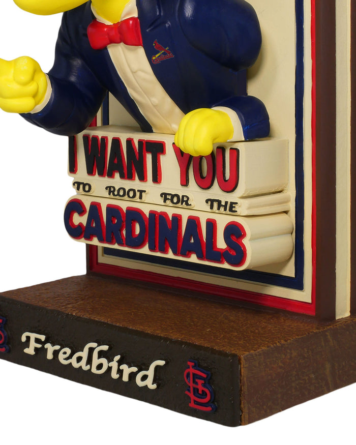 Fredbird St Louis Cardinals America's 250th Anniversary Uncle Sam Mascot Bobblehead