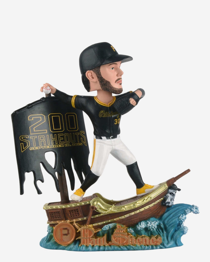 Paul Skenes Pittsburgh Pirates 200 Strikeouts Bobblehead FOCO - FOCO.com
