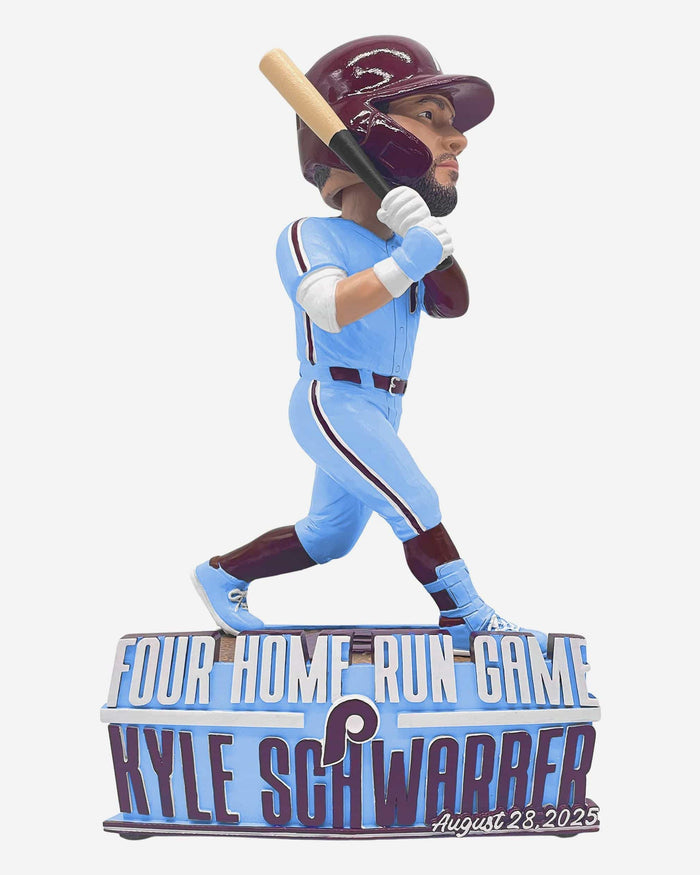 Kyle Schwarber Philadelphia Phillies 4 Home Run Game Bobblehead FOCO - FOCO.com