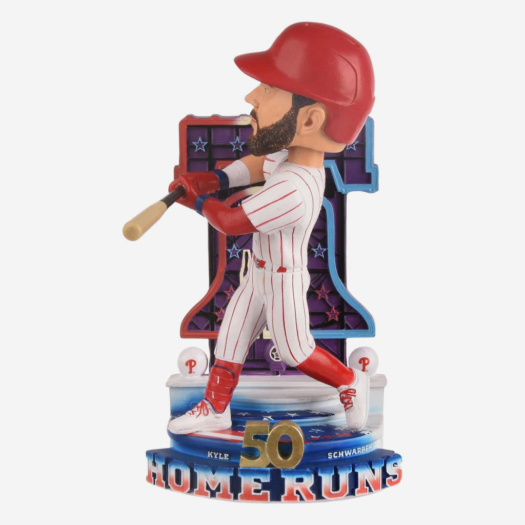 Kyle Schwarber Philadelphia Phillies 50th Home Run Bobblehead FOCO - FOCO.com