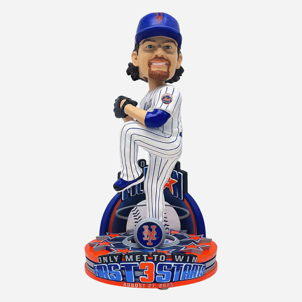 Nolan McLean New York Mets Amazin First 3 Starts Bobblehead FOCO - FOCO.com