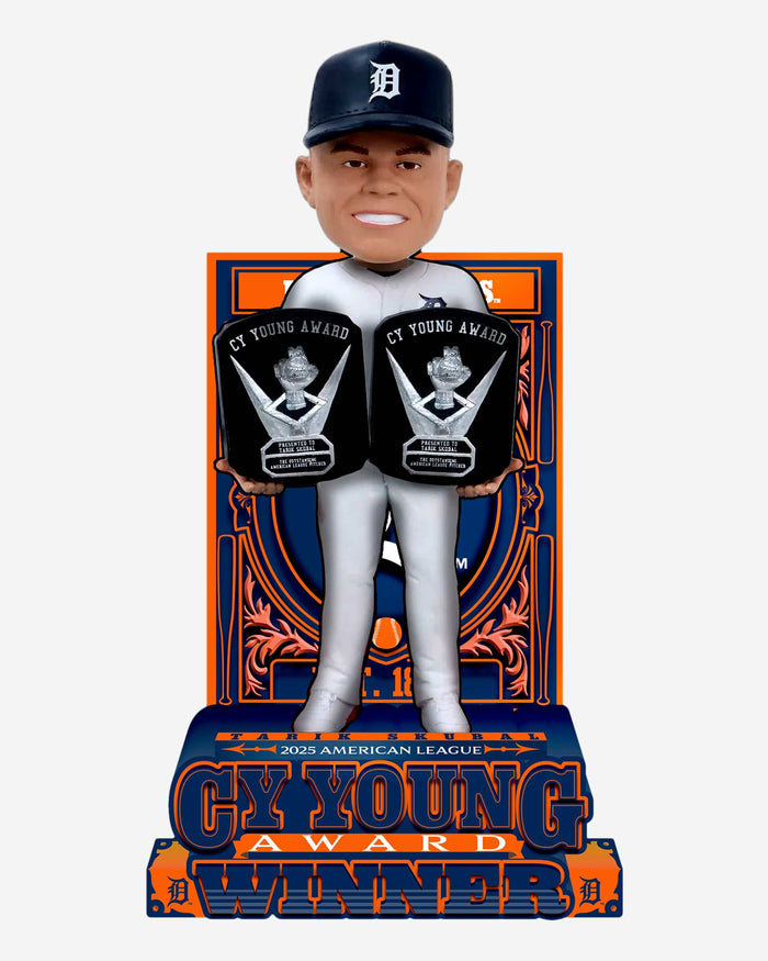 Tarik Skubal Detroit Tigers 2025 AL CY Young Award Bobblehead FOCO - FOCO.com