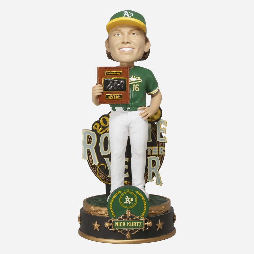 Nick Kurtz Athletics 2025 AL Rookie of the Year Award Bobblehead FOCO - FOCO.com