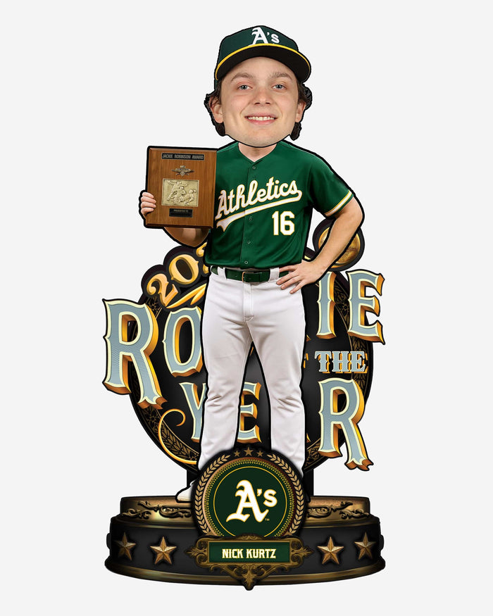 Nick Kurtz Athletics 2025 AL Rookie of the Year Award Bobblehead FOCO - FOCO.com