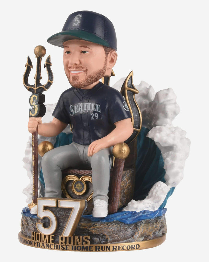 Cal Raleigh Seattle Mariners All Time Single-Season Home Run Record Bobblehead FOCO - FOCO.com