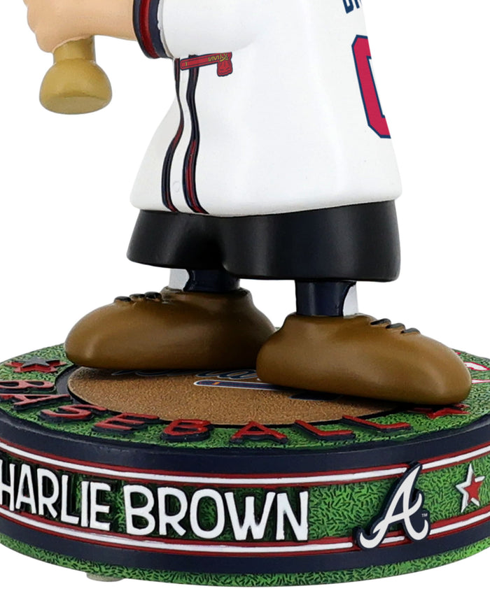 Atlanta Braves Charlie Brown Peanuts Batting Bighead Bobblehead