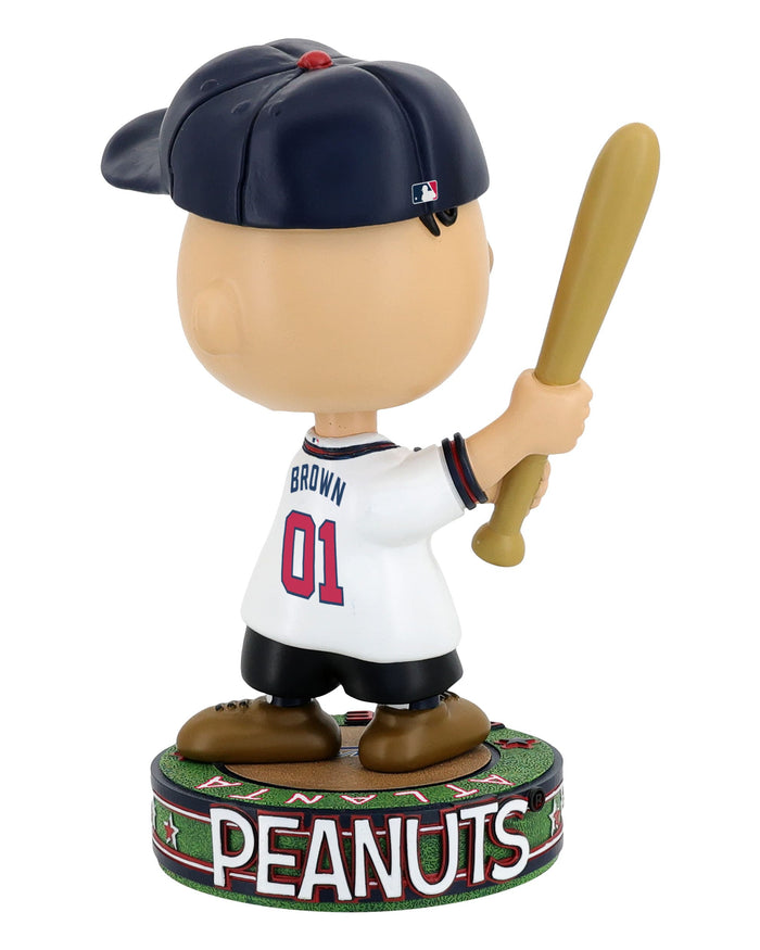 Atlanta Braves Charlie Brown Peanuts Batting Bighead Bobblehead