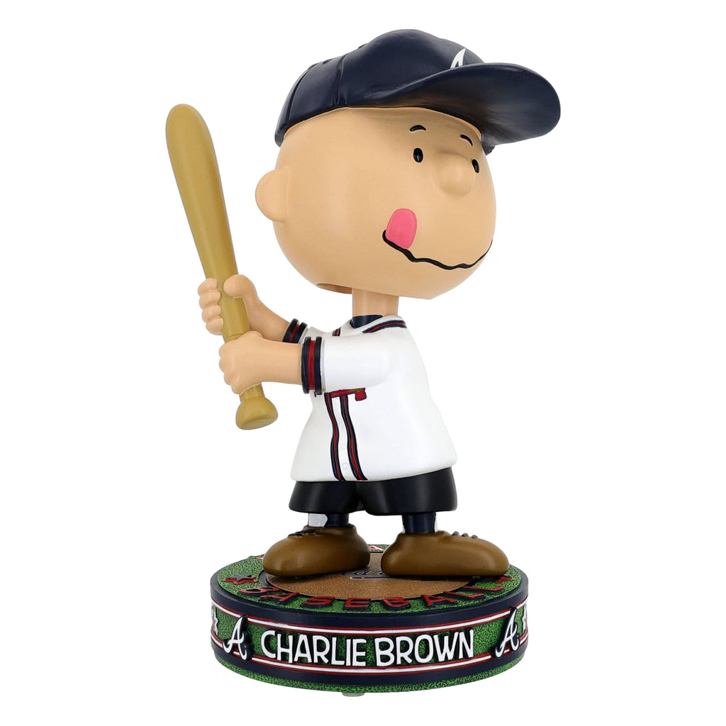Atlanta Braves Charlie Brown Peanuts Batting Bighead Bobblehead