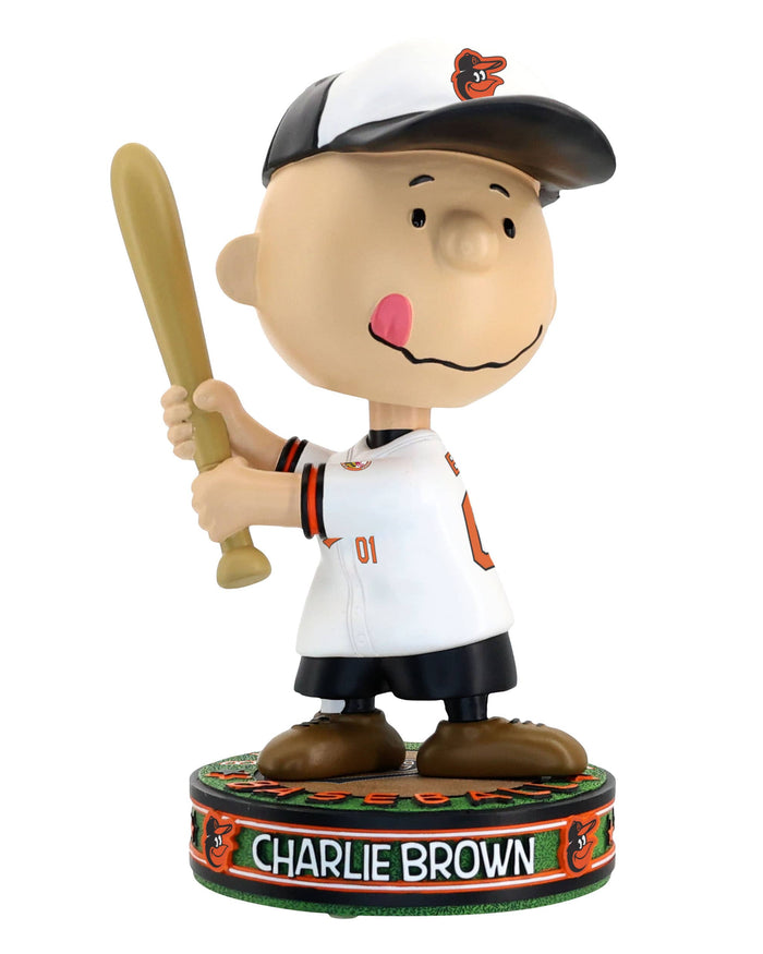 Baltimore Orioles Charlie Brown Peanuts Batting Bighead Bobblehead