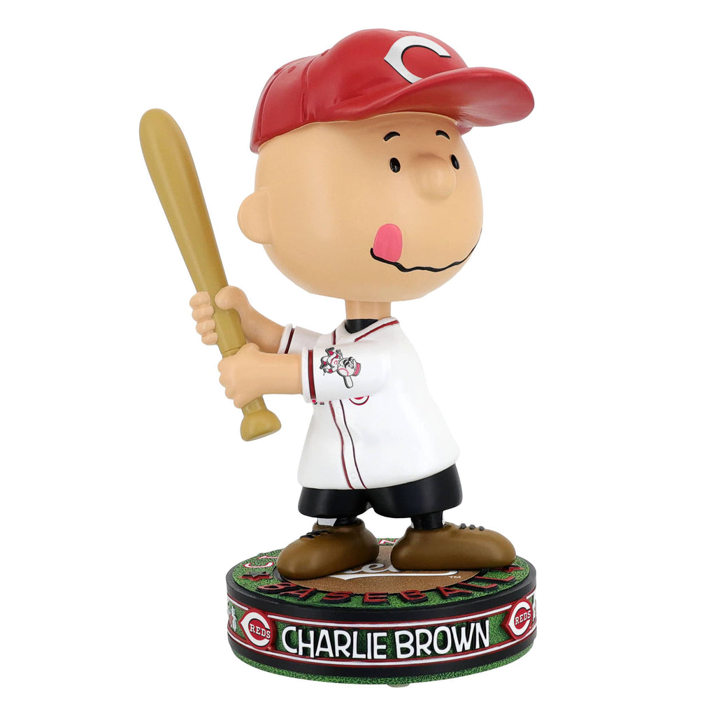 Cincinnati Reds Charlie Brown Peanuts Batting Bighead Bobblehead