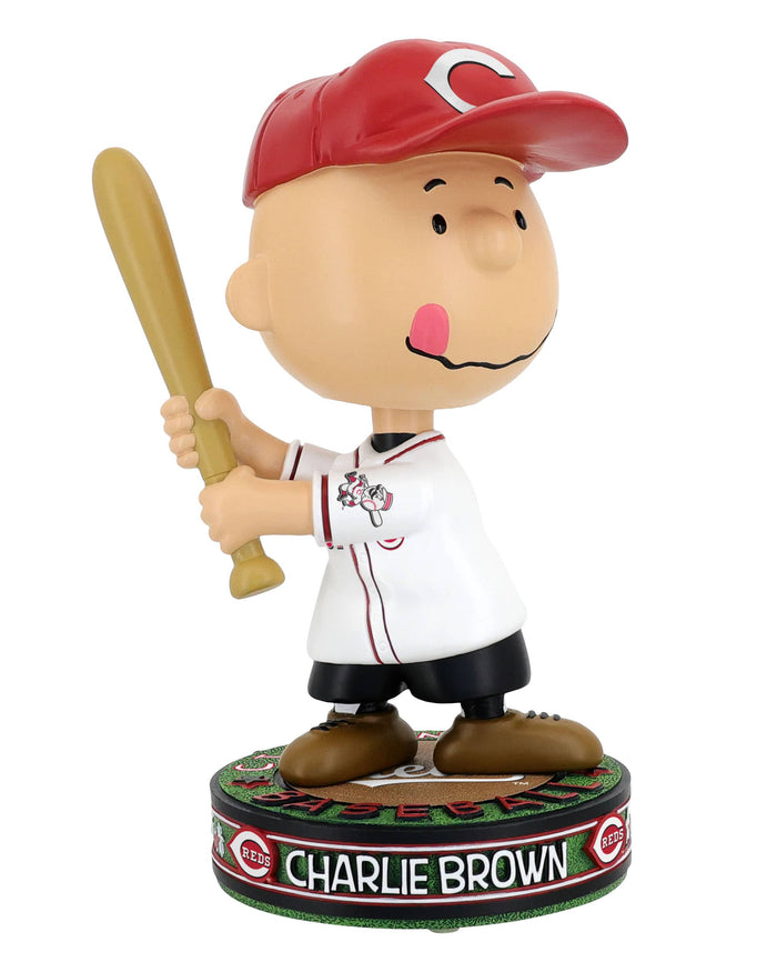 Cincinnati Reds Charlie Brown Peanuts Batting Bighead Bobblehead