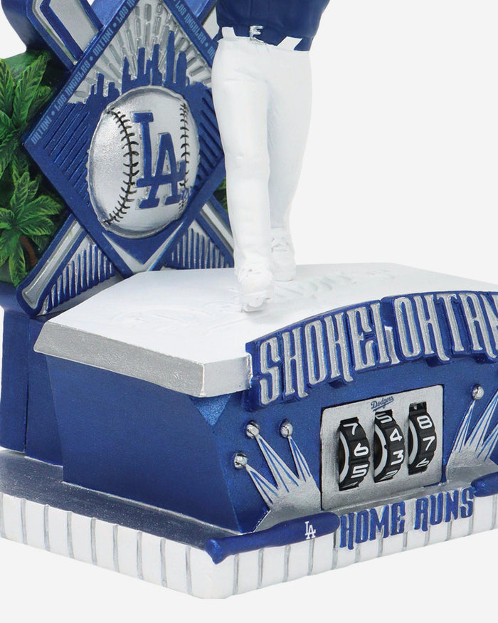 Shohei Ohtani Los Angeles Dodgers Blue Uniform Home Run Counter Medium Bighead Bobblehead FOCO - FOCO.com